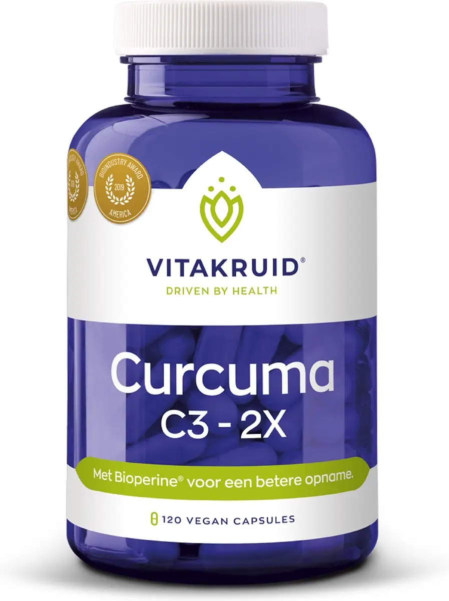 Vitakruid Curcuma C3-2X Vegancapsules - 120 Stuks