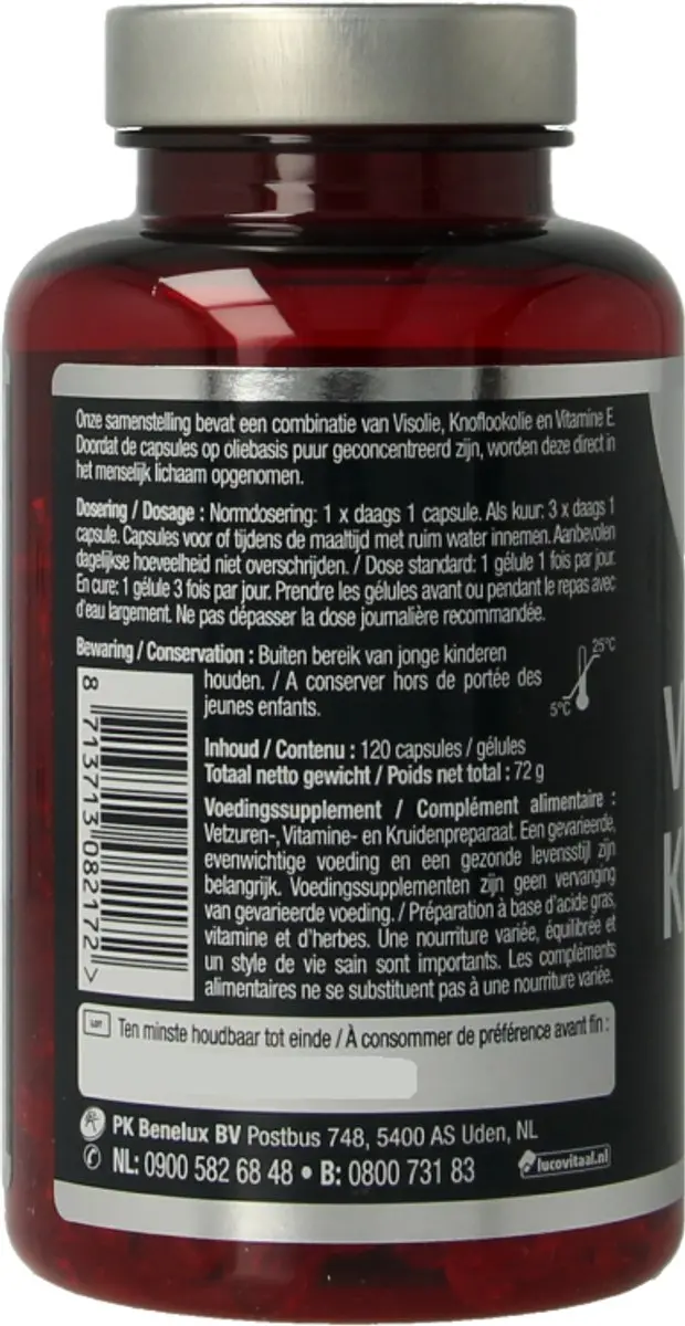 Lucovitaal Visolie & Knoflook 120 Capsules