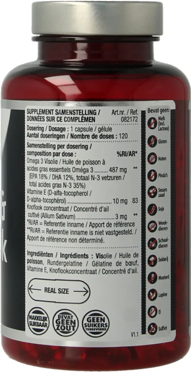 Lucovitaal Visolie & Knoflook 120 Capsules