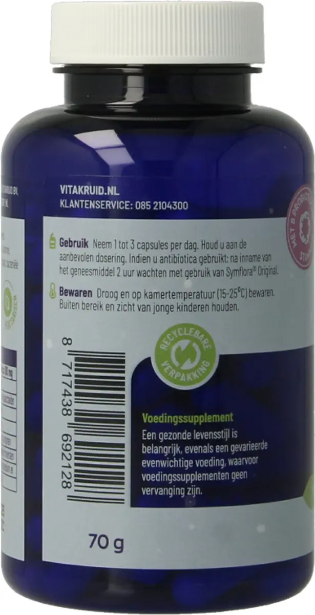 Vitakruid Symflora Original Pre- en biotica 90 capsules