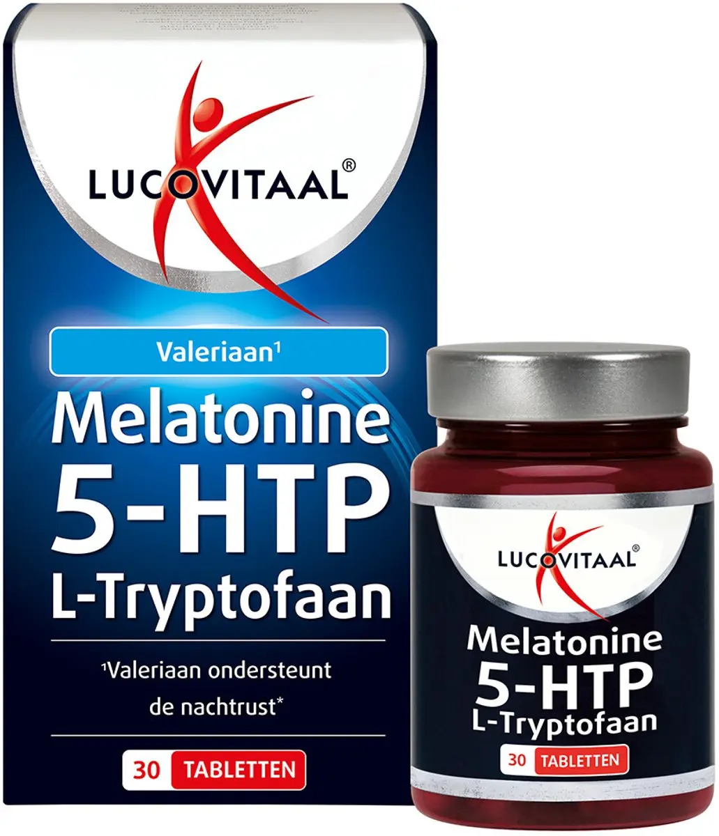 Lucovitaal Melatonine 5-HTP L-Tryptofaan - 2x30 Tabletten