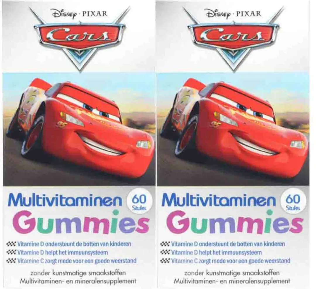 Disney Cars Multivitamine Gummies - 120 Stuks
