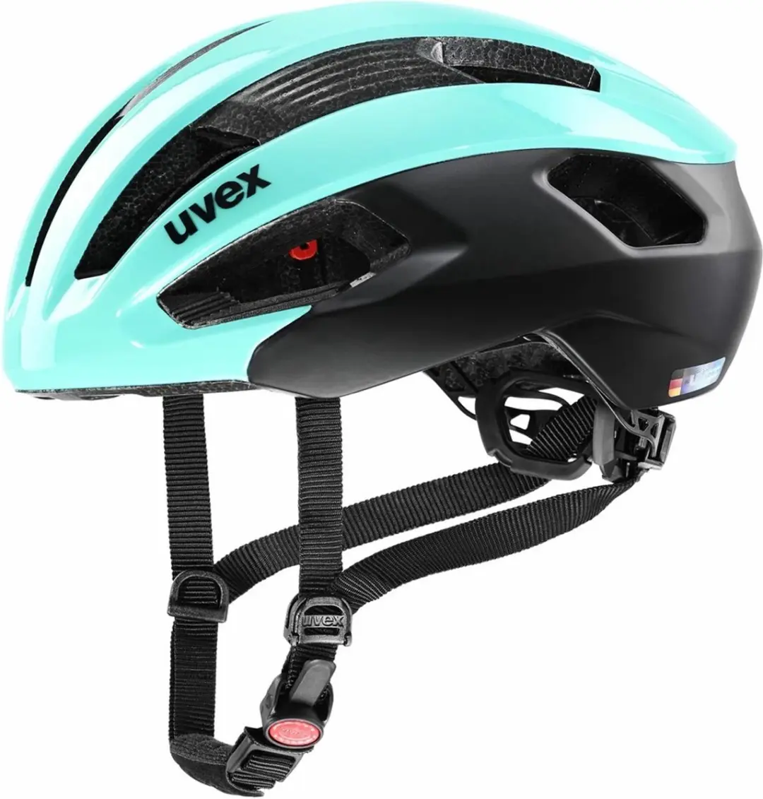 Uvex Rise CC Fietshelm - 52-56cm - Aqua/Black Mat