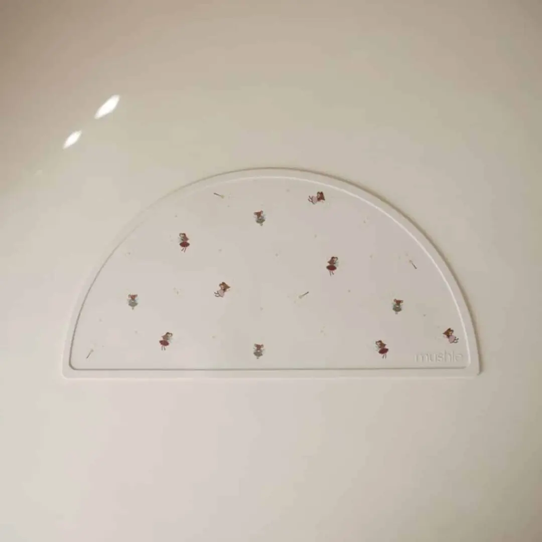 Mushie Placemat Fairy Mice - Beige