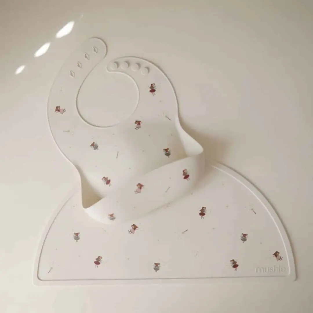 Mushie Placemat Fairy Mice - Beige