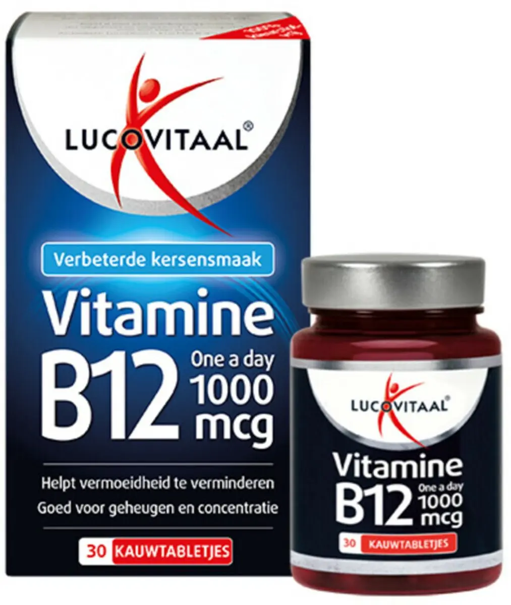 Lucovitaal Vitamine B12 1000mcg Kauwtabletten - 60 Stuks