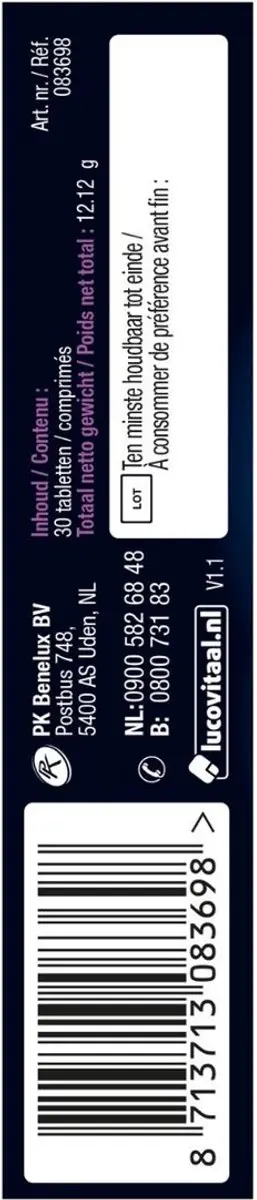 Lucovitaal Rust Balans Citroenmelisse 30 Tabletten