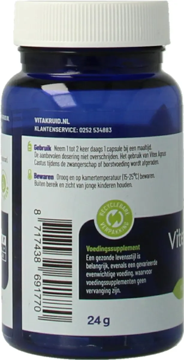 Vitakruid Vitex Agnus Castus 200mg - 60 Vegancapsules