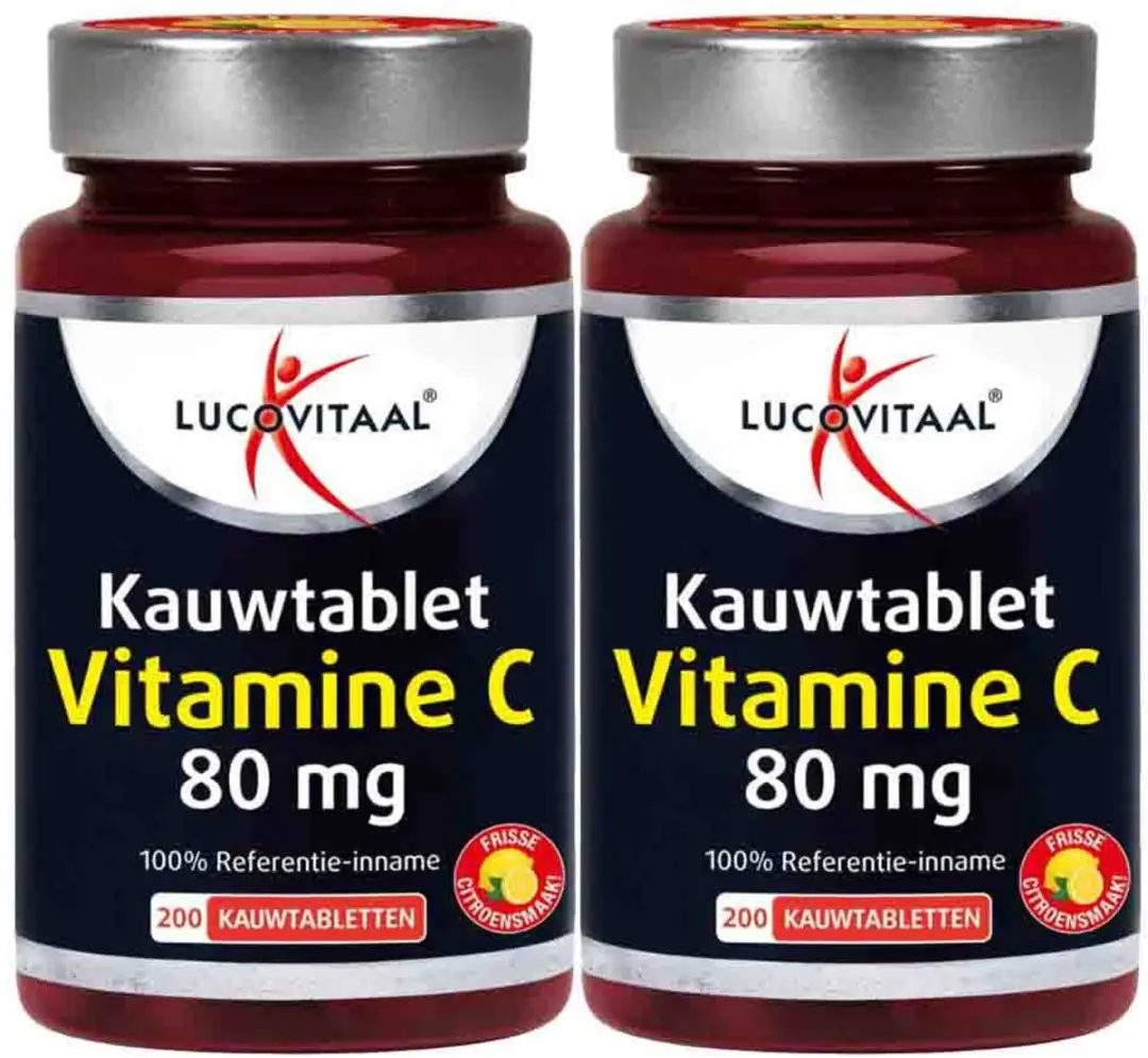 Lucovitaal Vitamine C 80mcg Kauwtablet - 400 tabletten