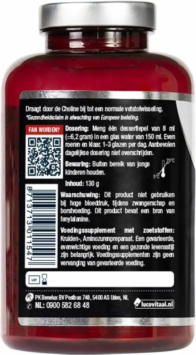 Lucovitaal Green Tea Nu Slank Afslanksupplement 130g