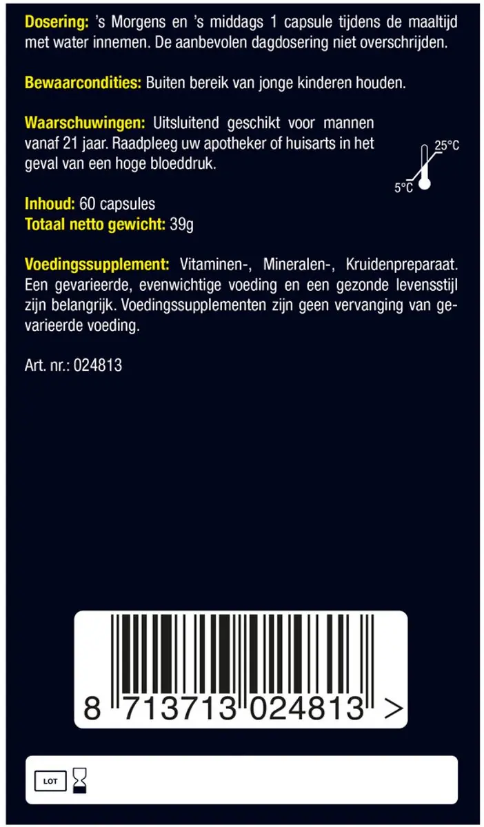 Lucovitaal Prostaat Comfort Capsules 60 Stuks