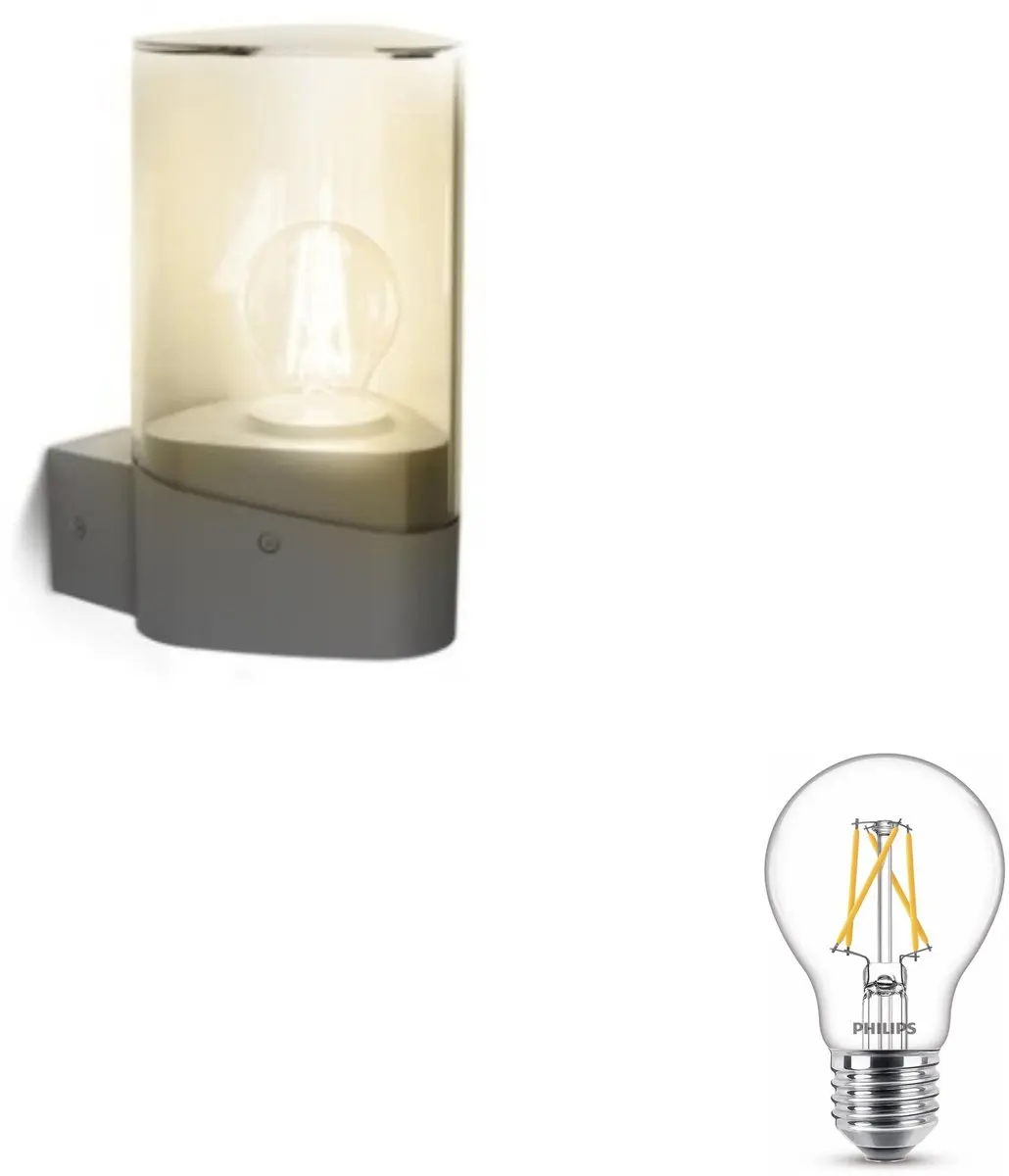 Philips Nayl Wandlamp E27 Warmwit Antraciet