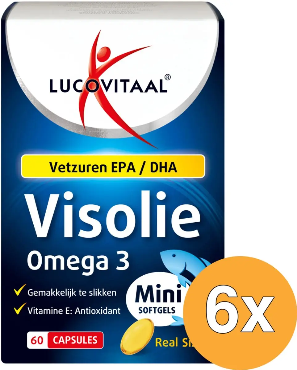Lucovitaal Visolie Omega 3 60 Mini Softgels