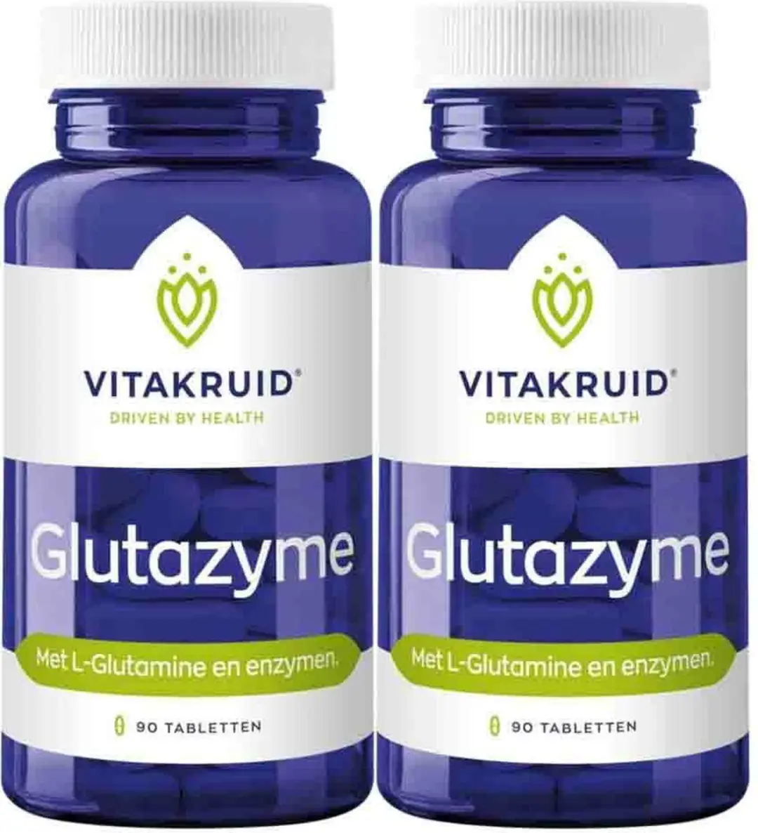 Vitakruid Glutazyme Enzymen 2x90 tabletten - 262g - afbeelding 6 van 6