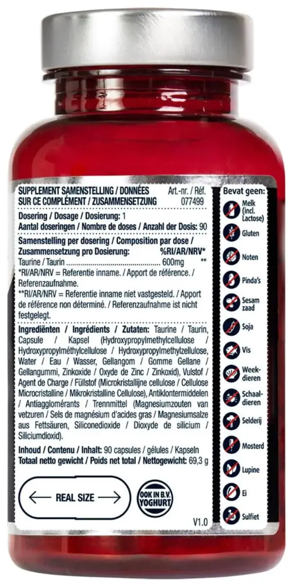 Lucovitaal Taurine Puur 600mg