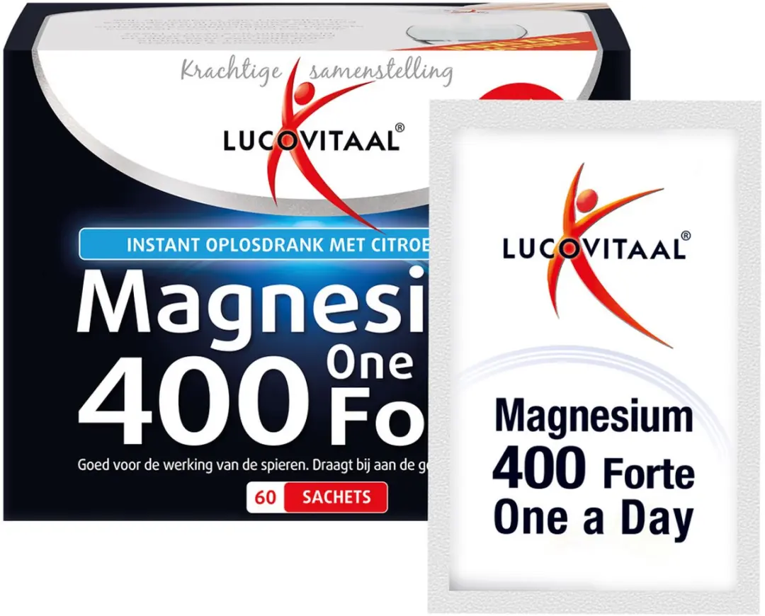 Lucovitaal Magnesiumcitraat 400mg Poeder - 60 Stuks