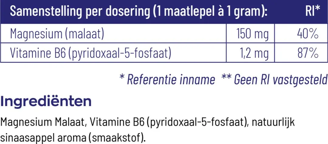 Vitakruid Magnesium Malaat 120g