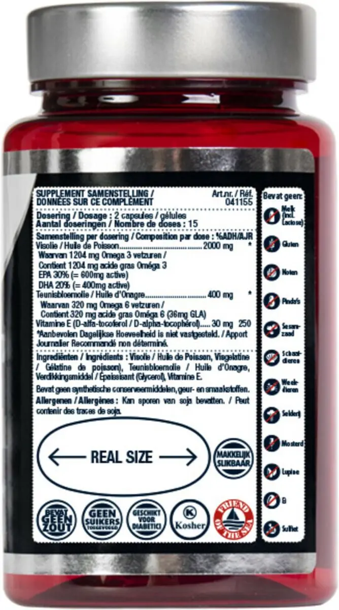 Lucovitaal Super Visolie Omega 3-6 - 60 Capsules (2x30)