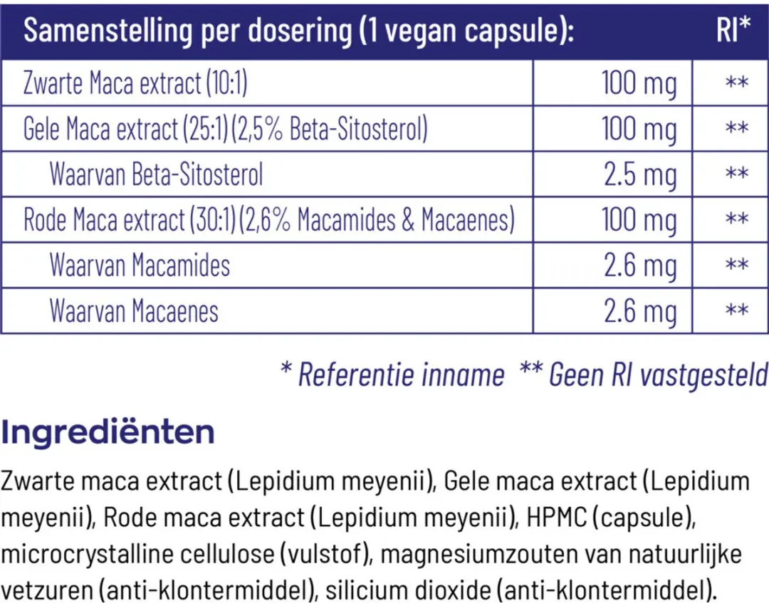 Vitakruid Maca 3 Complex - 90 Capsules