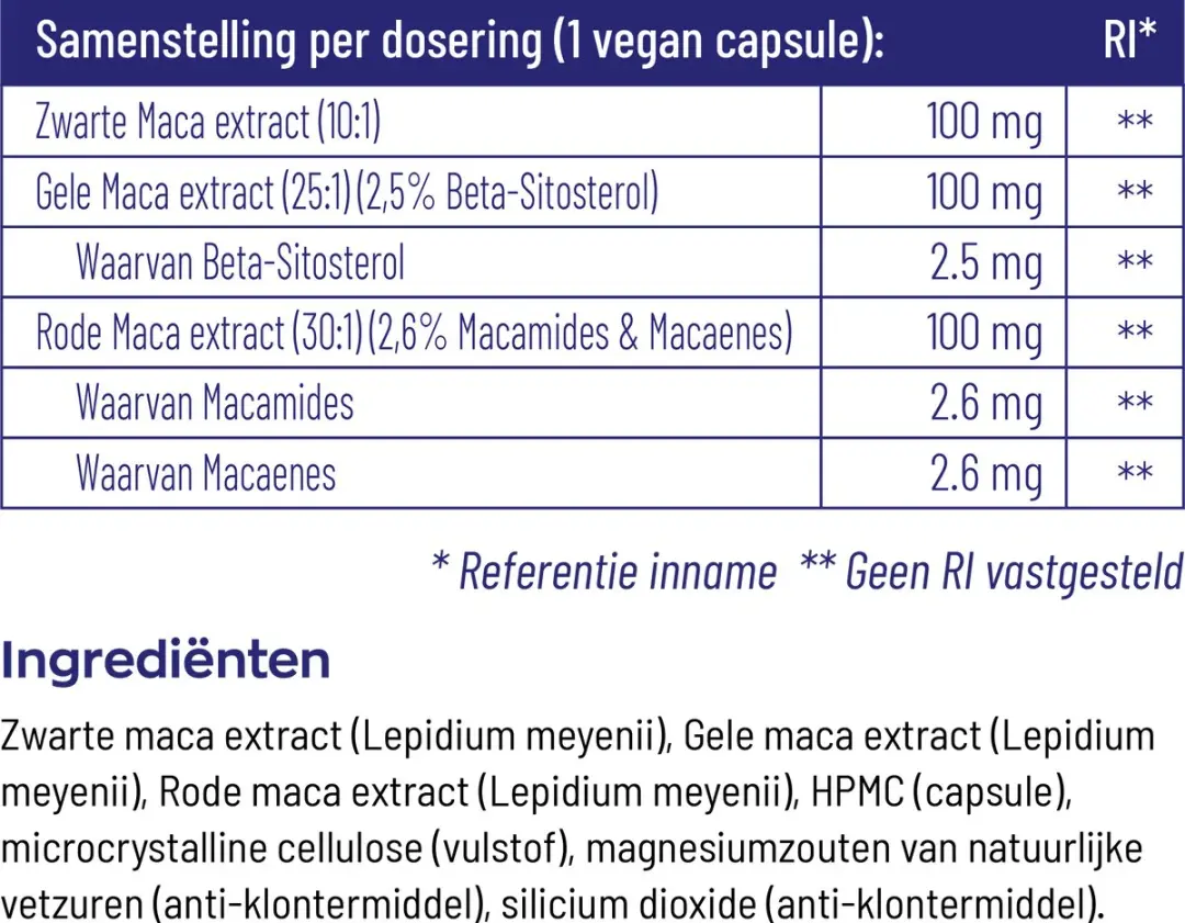 Vitakruid Maca 3 Complex - 90 Capsules