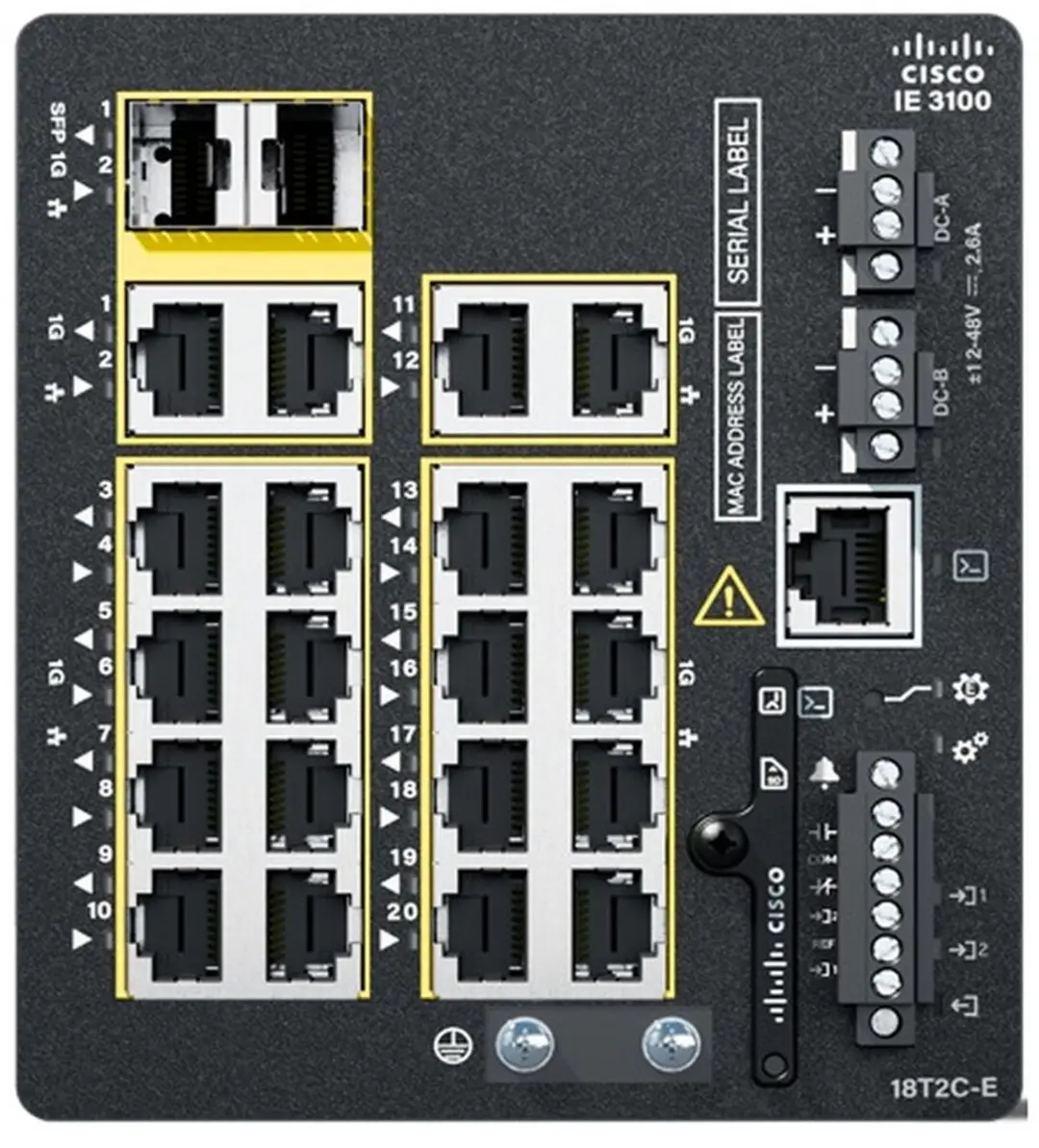 Cisco Catalyst IE3100 IE-3100-18T2C-E Managed Switch
