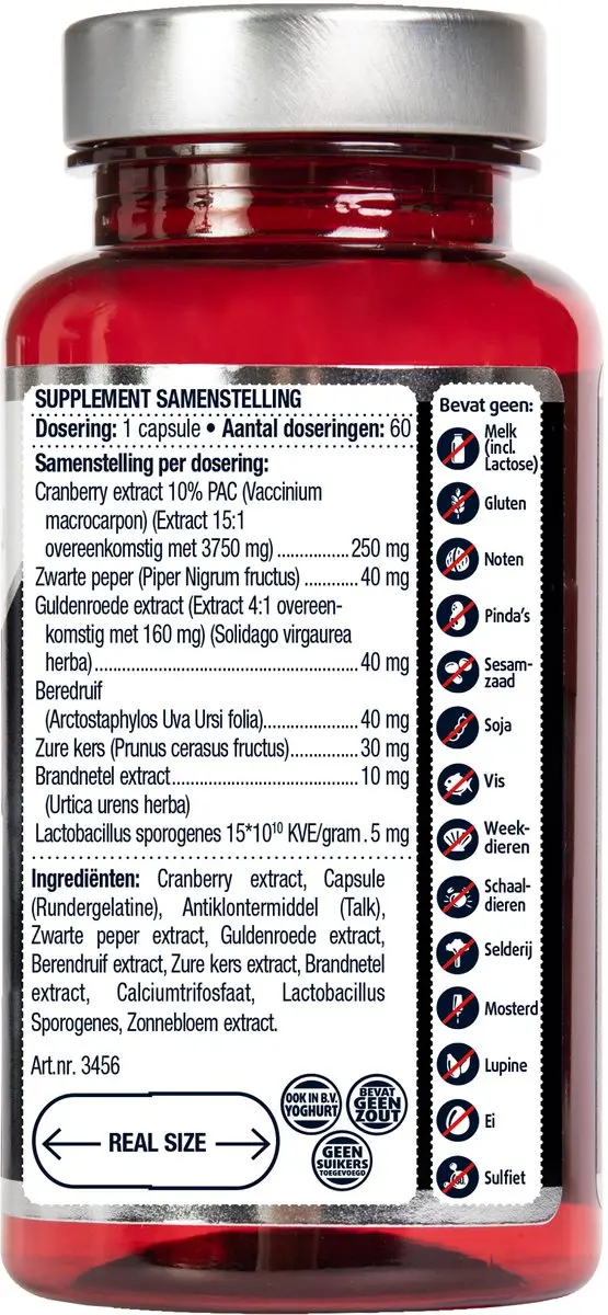 Lucovitaal Cranberry Xtra Forte Voedingssupplement 60 Capsules