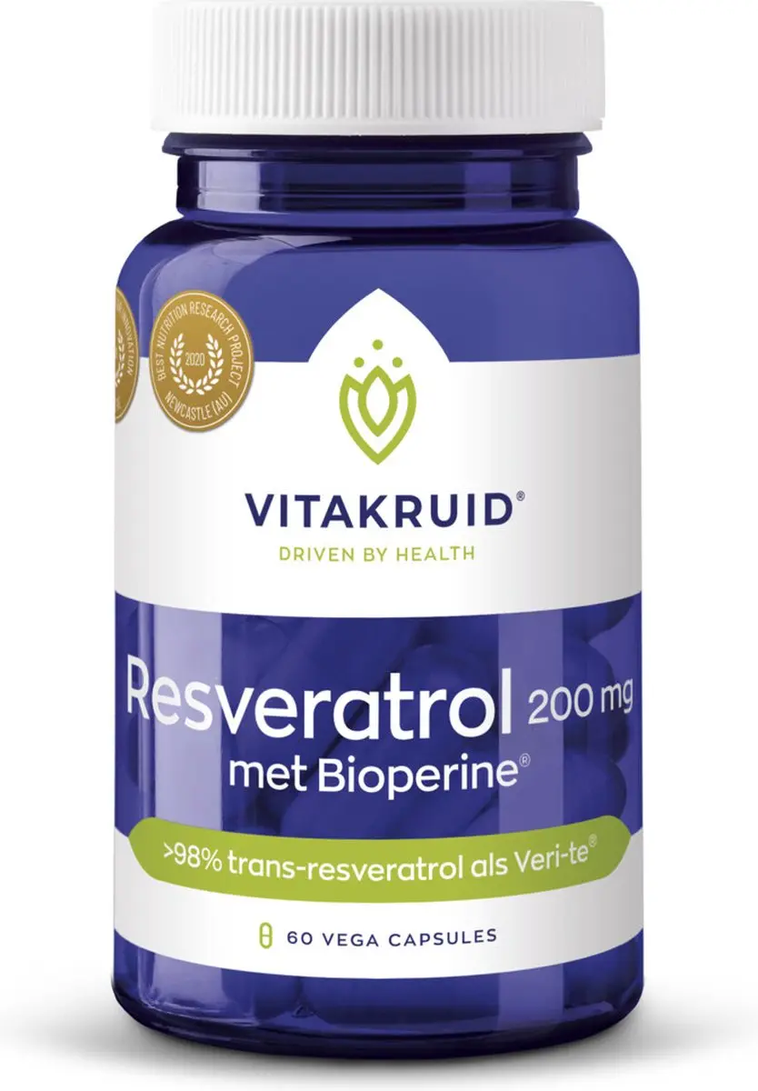Vitakruid Resveratrol 200mg - 120 Vegacapsules