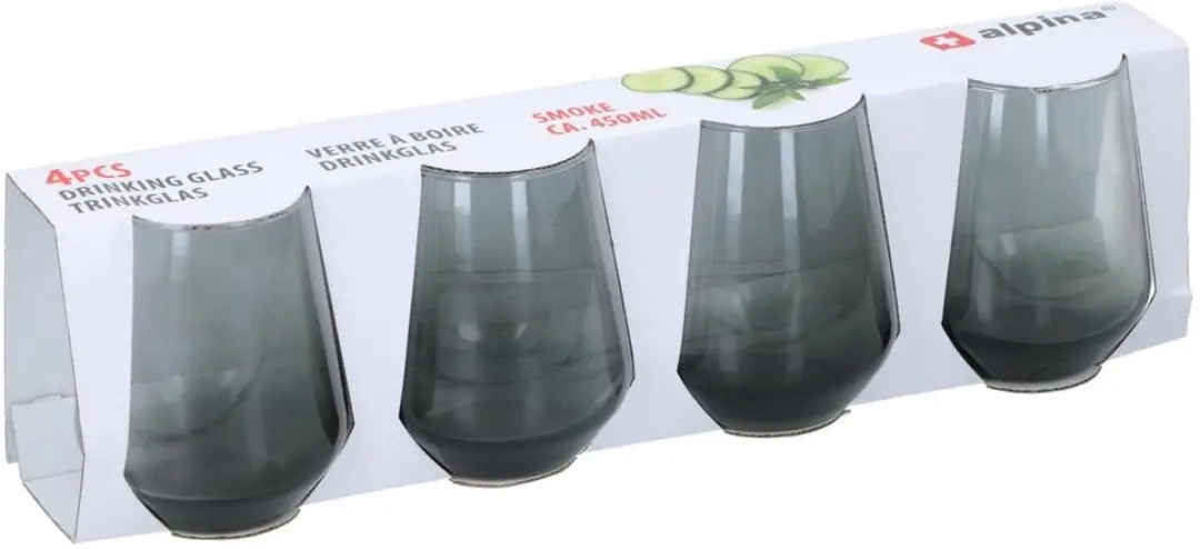 Alpina Tumbler Smoke Drinkglazen 450ml - 12 Stuks