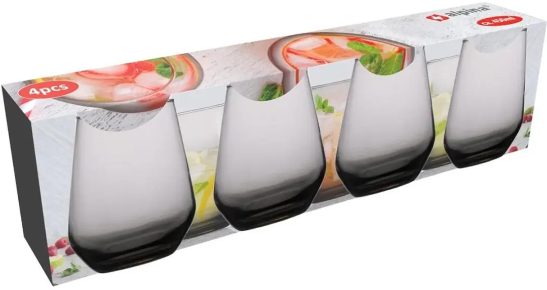 Alpina Tumbler Smoke Drinkglazen 450ml - 12 Stuks
