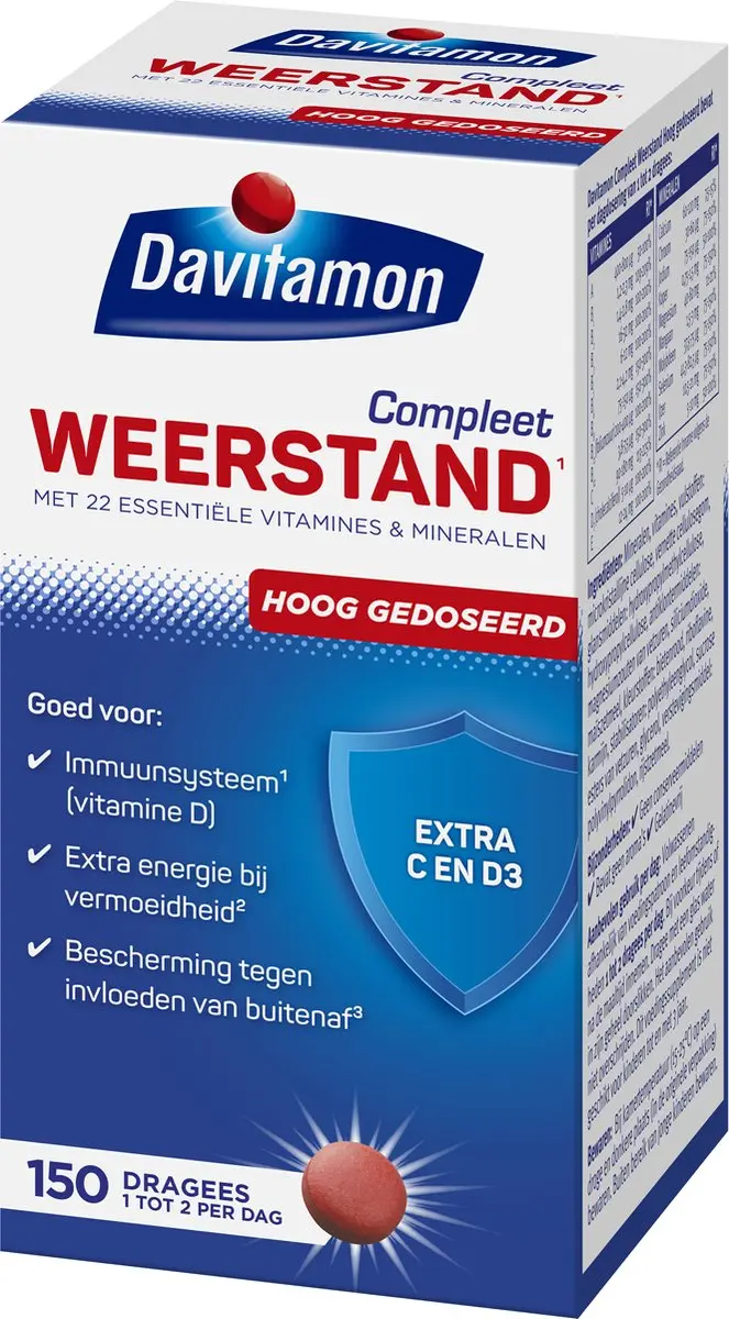 Davitamon Compleet Weerstand Forte Multivitaminen 150 Stuks
