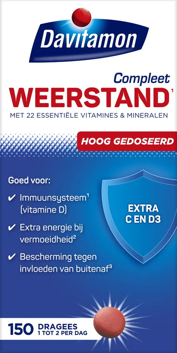 Davitamon Compleet Weerstand Forte Multivitaminen 150 Stuks