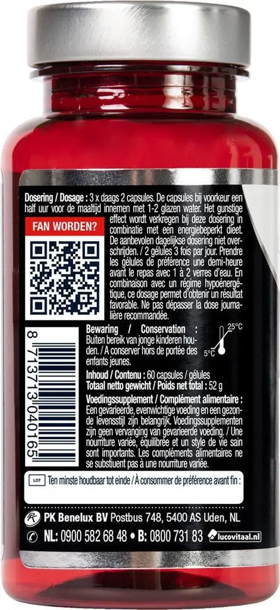 Lucovitaal Ideaal Gewicht Konjac & Garcinia Cambogia - 60 Capsules