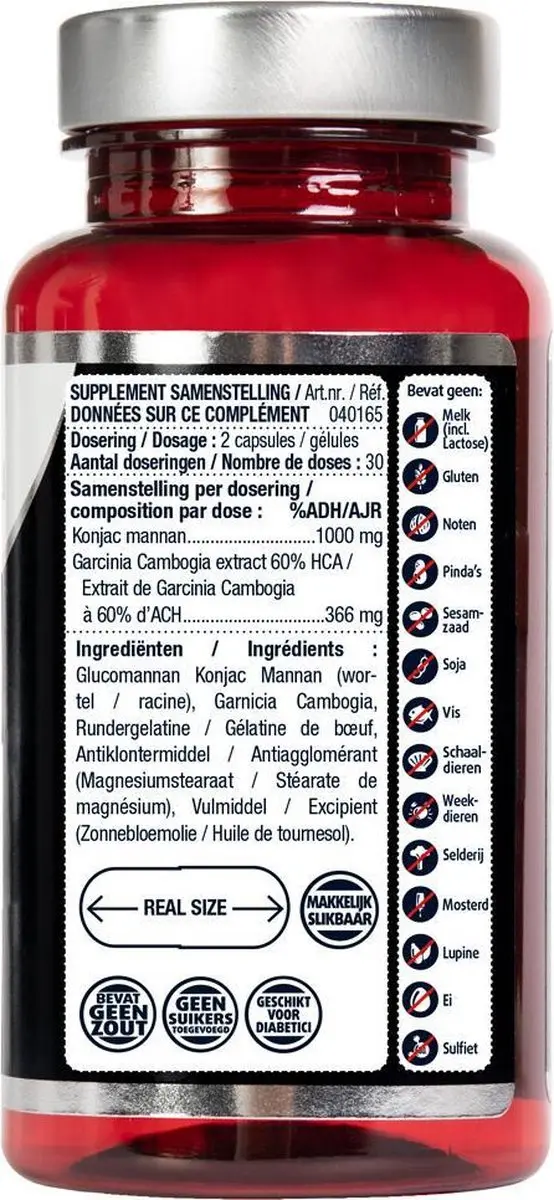 Lucovitaal Ideaal Gewicht Konjac & Garcinia Cambogia - 60 Capsules
