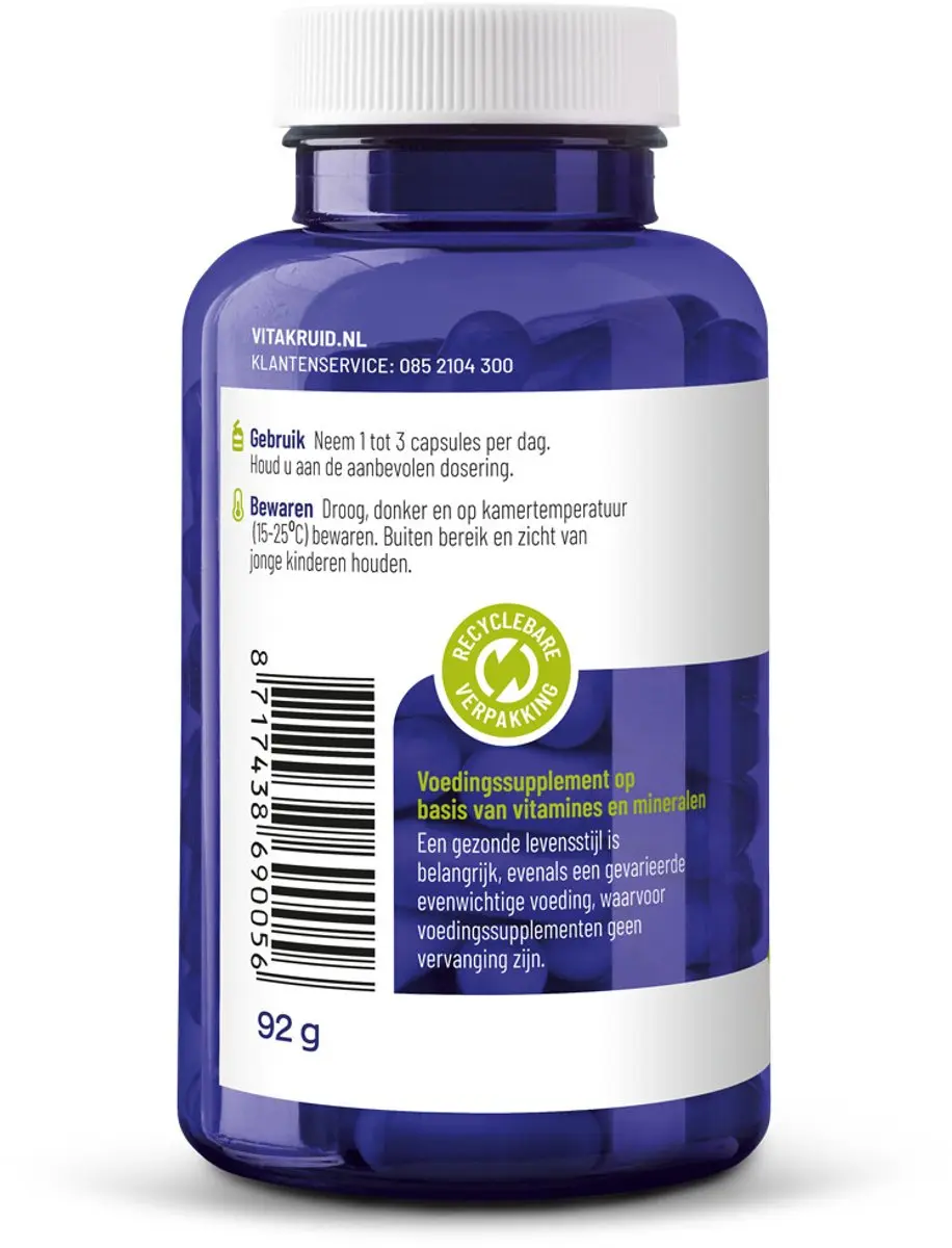 Vitakruid Gebufferde Vitamine C 180 Vegacapsules