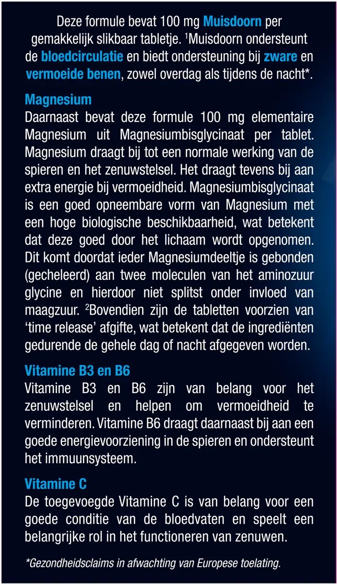 Lucovitaal Vermoeide Zware Benen Voedingssupplement 30 tabletten
