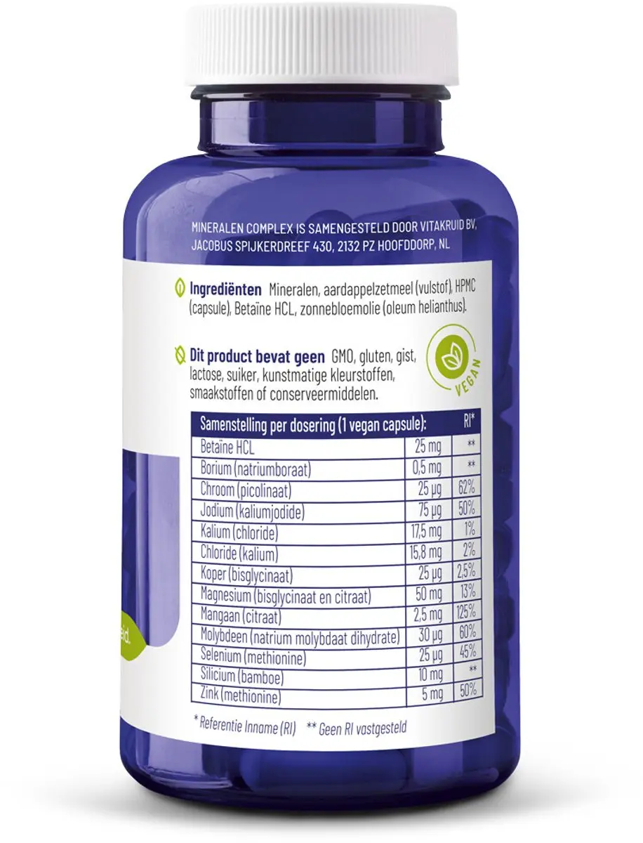 Vitakruid Mineralen Complex 180 Vegancapsules