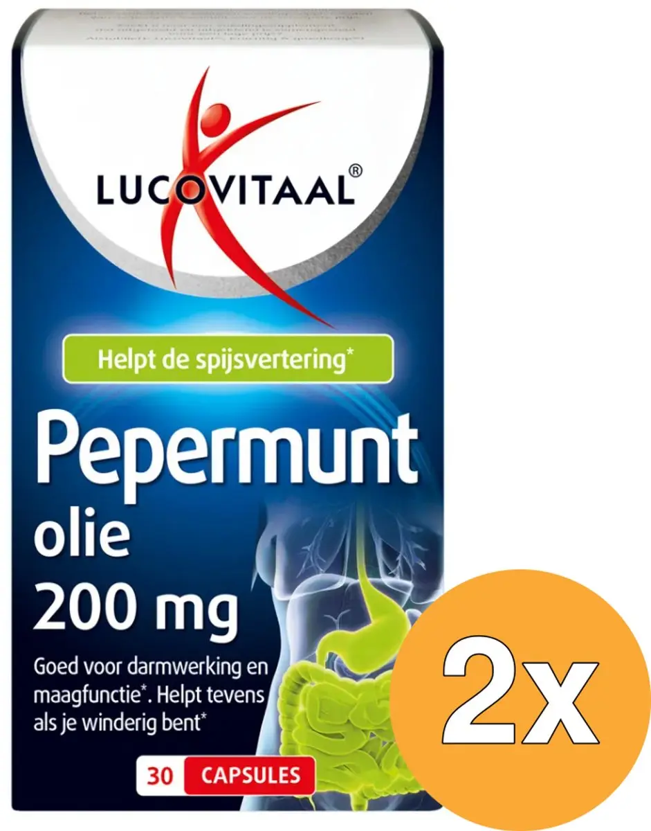 Lucovitaal Pepermuntolie 60 Capsules
