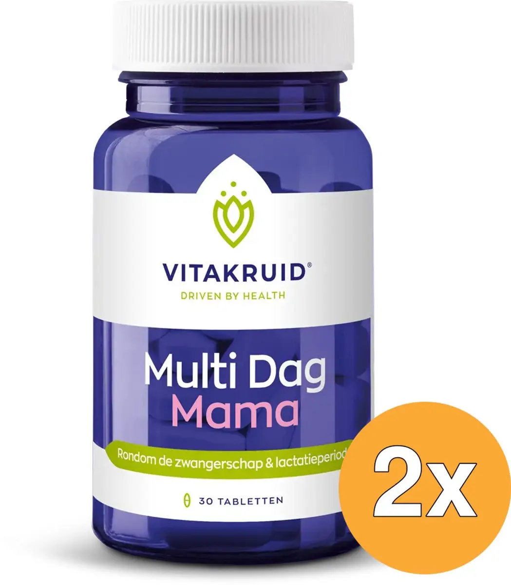 Vitakruid Multi Dag Mama 60 tabletten - 2x30