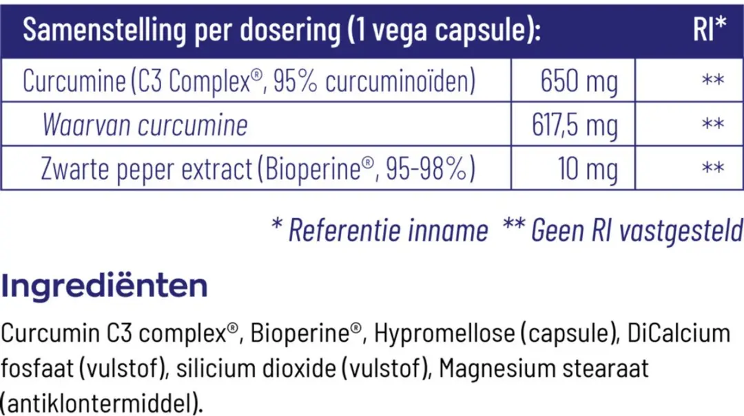 Vitakruid Curcuma C3-2X Vegancapsules - 240g