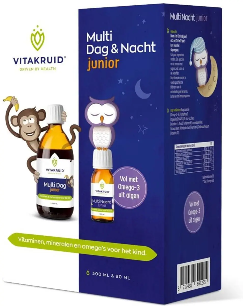 Vitakruid Multi Dag & Nacht Junior - 2 Stuks