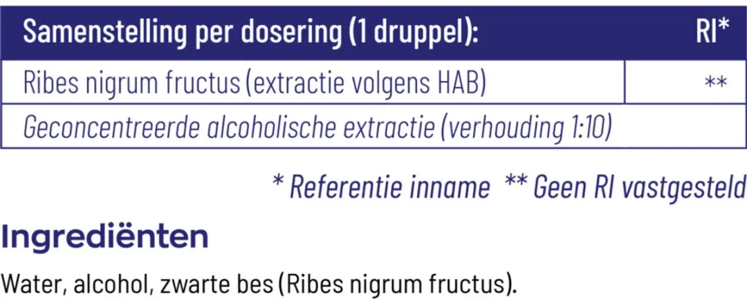 Vitakruid Ribes Nigrum Tinctuur 2x100ml