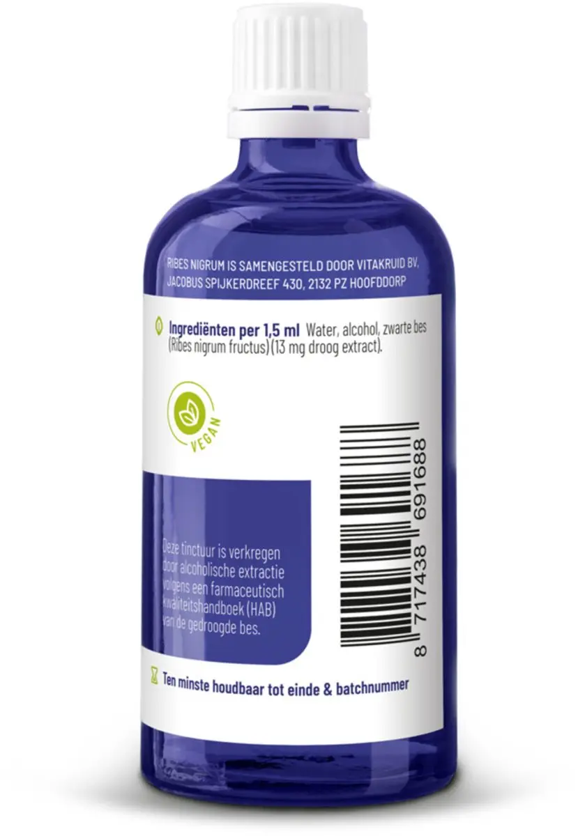 Vitakruid Ribes Nigrum Tinctuur 2x100ml