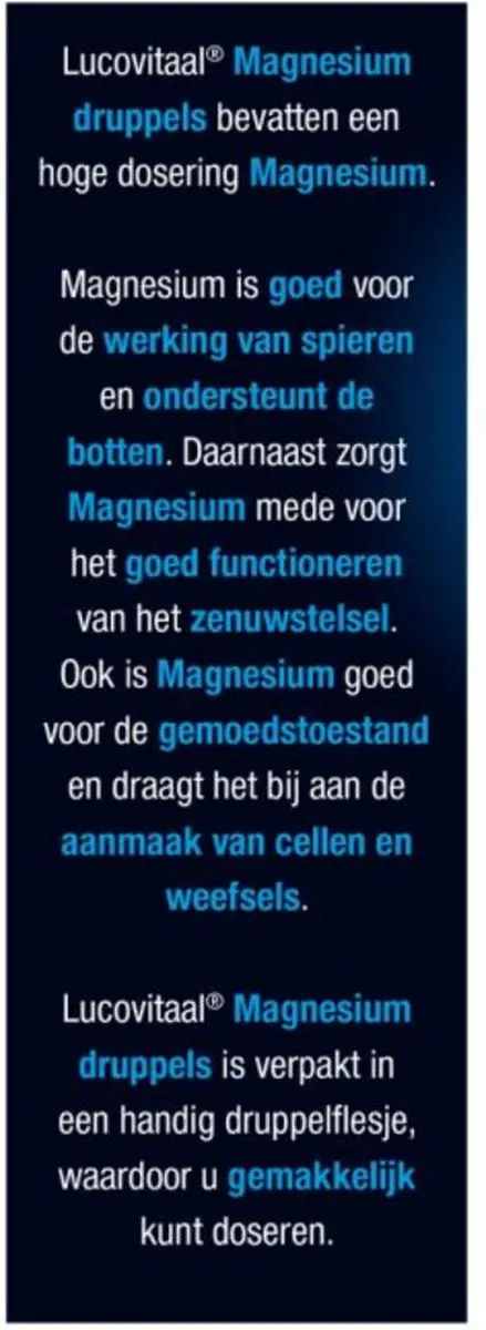 Lucovitaal Magnesium Druppels 3x50ml