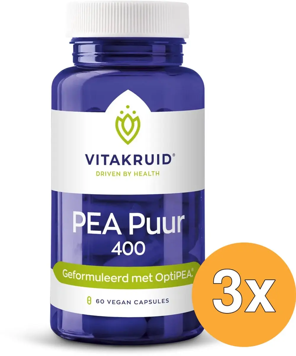 Vitakruid PEA Puur 400 Optipea 60 Vegan Capsules