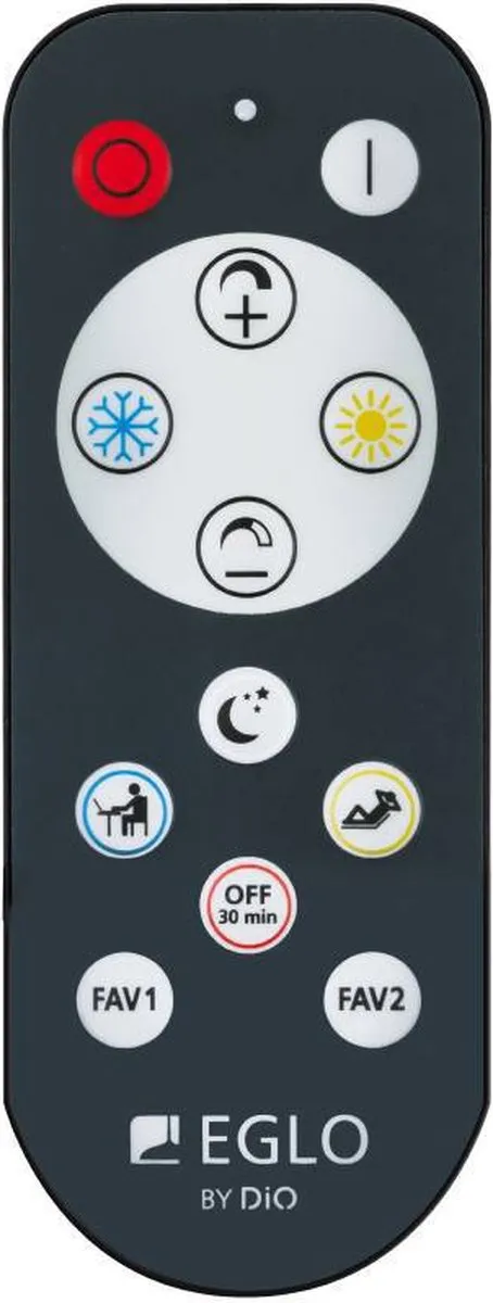 Eglo Zubieta-A Opbouwlamp LED Ø30cm - Zwart