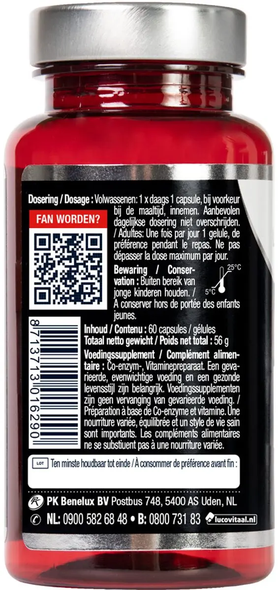 Lucovitaal Japanse Q10 Capsules - 120 Stuks