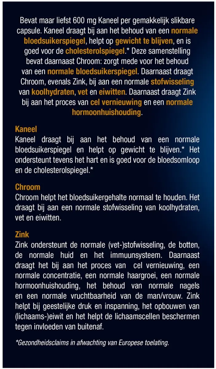 Lucovitaal Bloedsuikerspiegel Voedingssupplement - 30 Capsules