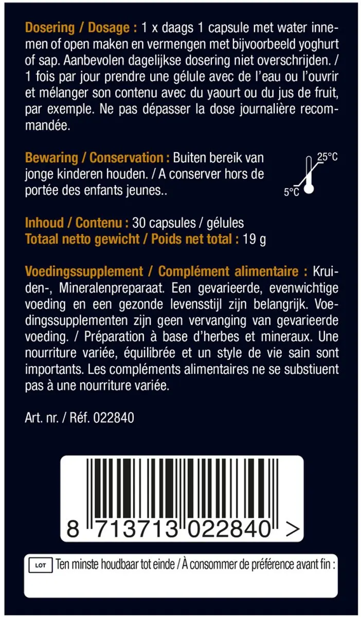 Lucovitaal Bloedsuikerspiegel Voedingssupplement - 30 Capsules