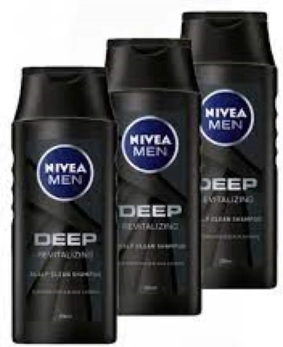 NIVEA Men Shampoo Deep Carbon 3x250ml