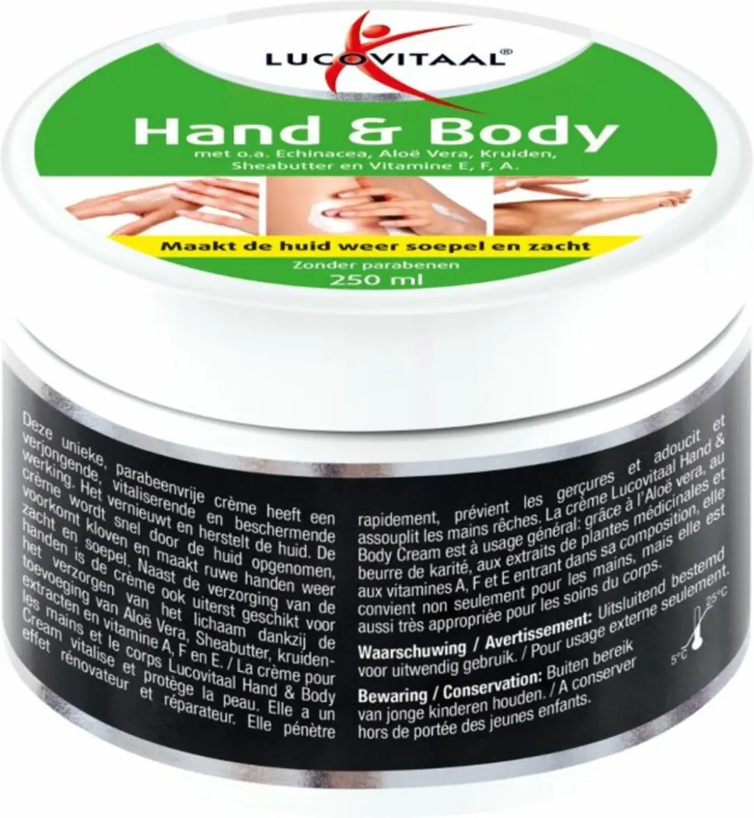 Lucovitaal Hand & Body Crème Echinacea & Aloë Vera 250ml